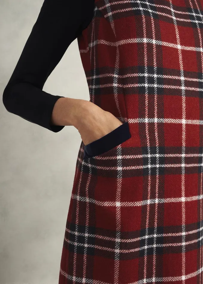 Women Amaris Wool Dress Red Multi Hobbs Dresses and Jumpsuits