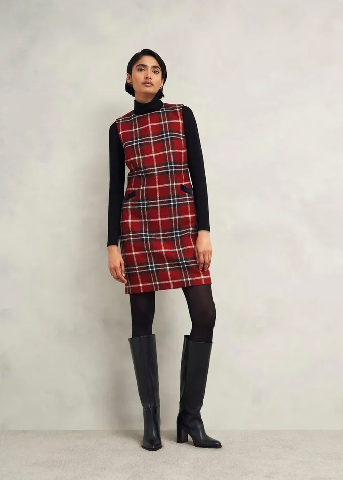 Women Amaris Wool Dress Red Multi Hobbs Dresses and Jumpsuits