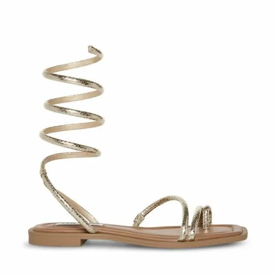 Women ANTELLE GOLD SNAKE Gold Snake Steve Madden Sandals