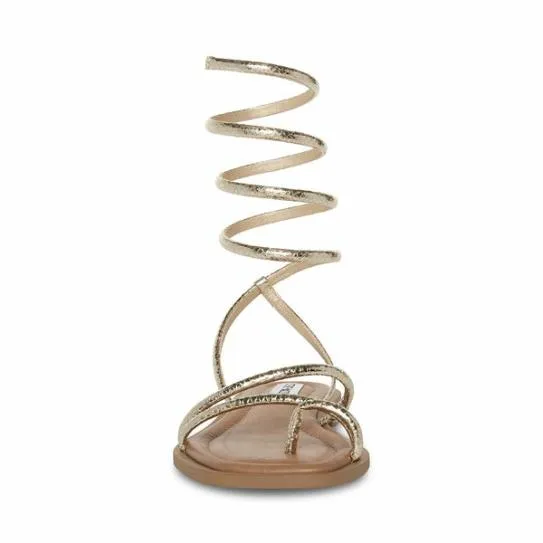 Women ANTELLE GOLD SNAKE Gold Snake Steve Madden Sandals Women ANTELLE GOLD SNAKE Gold Snake Steve Madden Sandals