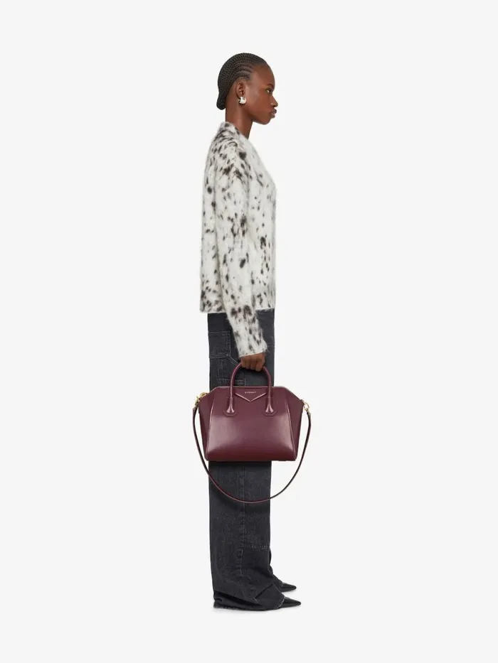 Women Antigona Givenchy Small Antigona Bag In Box Leather Oxblood Red Women Antigona Givenchy Small Antigona Bag In Box Leather Oxblood Red