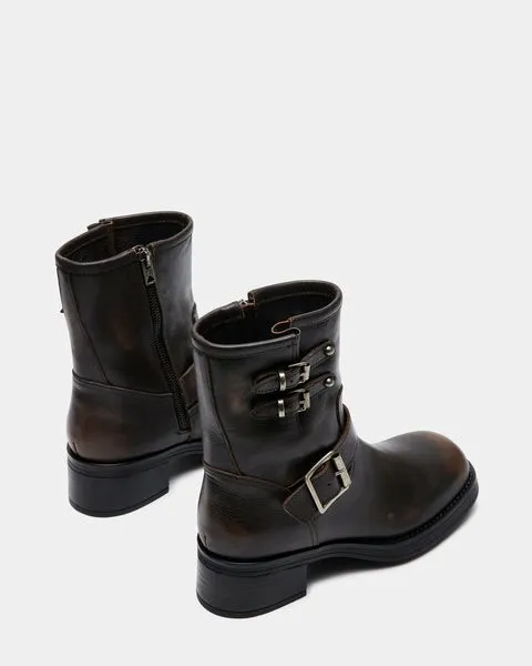 Women ARCHIE BROWN LEATHER Brown Leather Steve Madden Boots and Booties Women ARCHIE BROWN LEATHER Brown Leather Steve Madden Boots and Booties