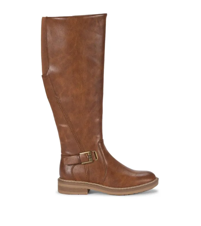 Women Autumn Wide Calf Riding Boot Cognac Baretraps Wide Calf Boots