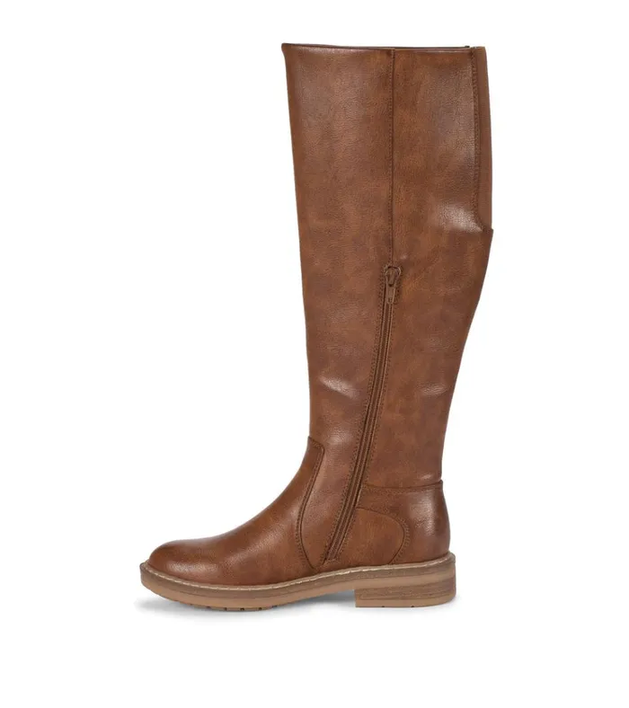 Women Autumn Wide Calf Riding Boot Cognac Baretraps Wide Calf Boots