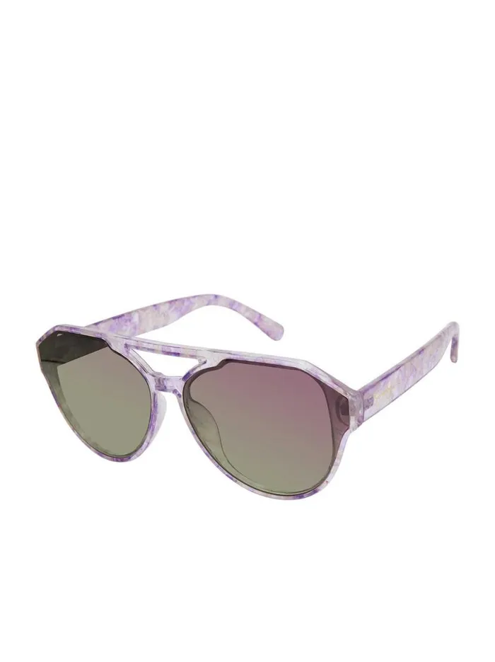 Women Aviator Sunglasses In Lilac Marble Jessica Simpson Sunglasses