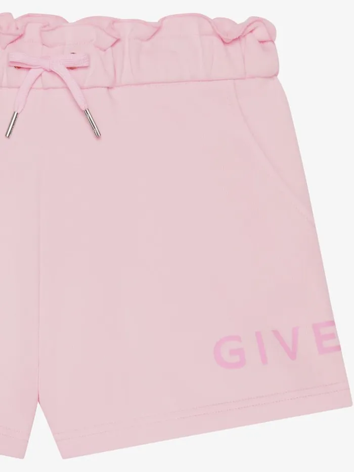 Women Baby 1 Month To 3 Years Givenchy GIVENCHY Archetype Bermuda Shorts In Fleece Light Pink