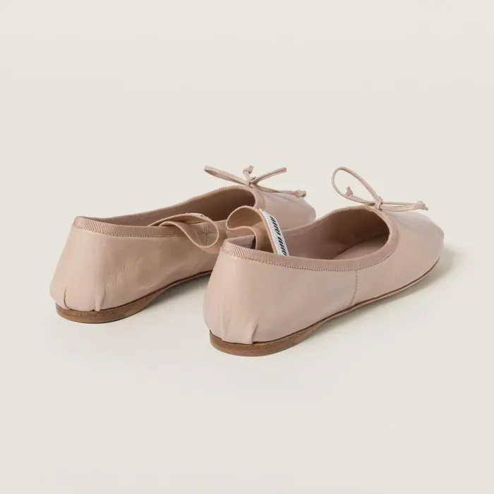 Women Ballerinas Miu Miu Leather Ballerinas Water Lily Women Ballerinas Miu Miu Leather Ballerinas Water Lily