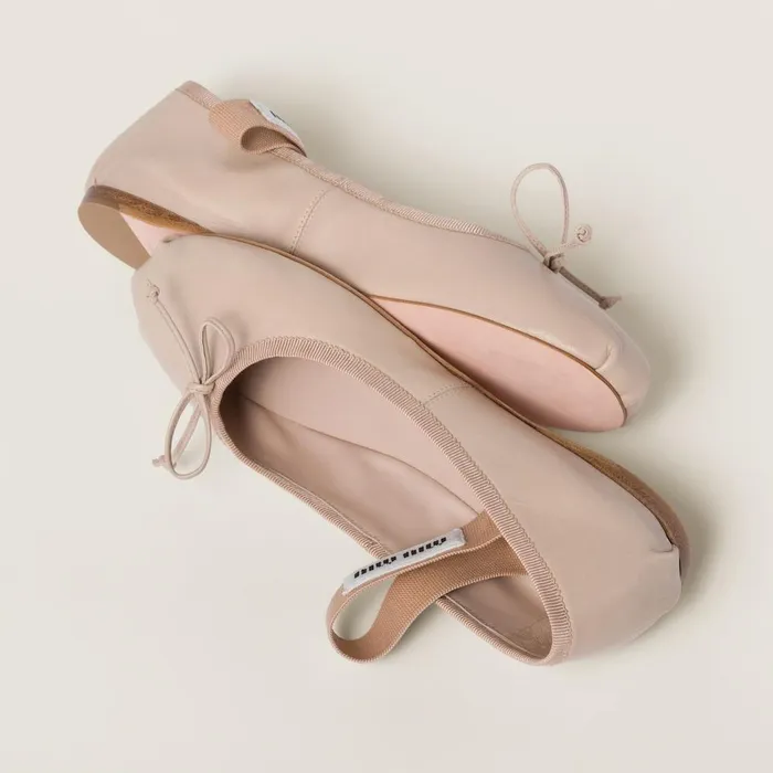 Women Ballerinas Miu Miu Leather Ballerinas Water Lily Women Ballerinas Miu Miu Leather Ballerinas Water Lily