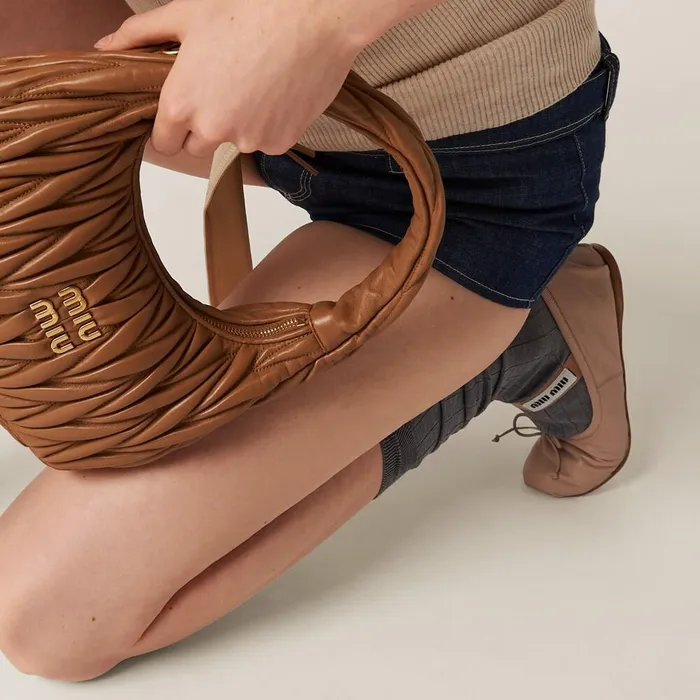 Women Ballerinas Miu Miu Leather Ballerinas Water Lily Women Ballerinas Miu Miu Leather Ballerinas Water Lily