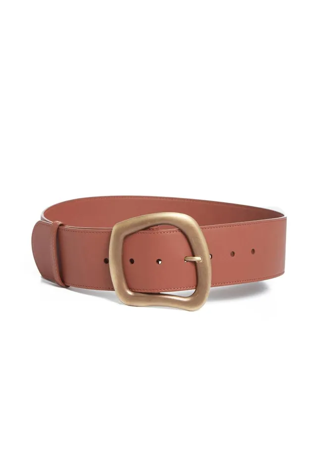 Women Belts Gabriela Hearst Large Simone Belt In Cognac Leather