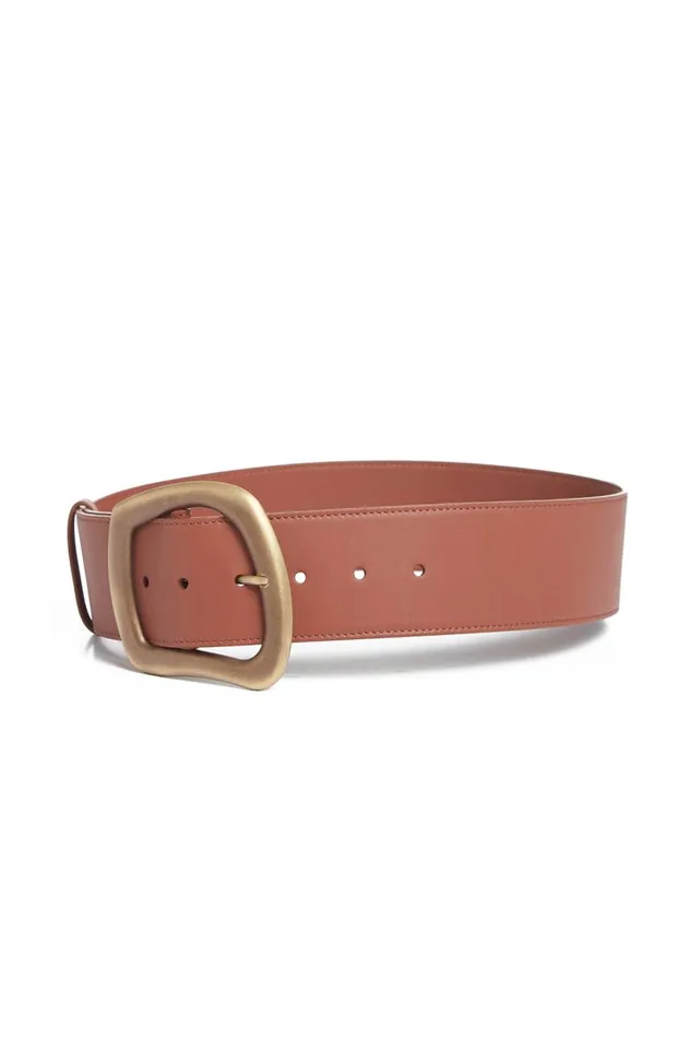 Women Belts Gabriela Hearst Large Simone Belt In Cognac Leather