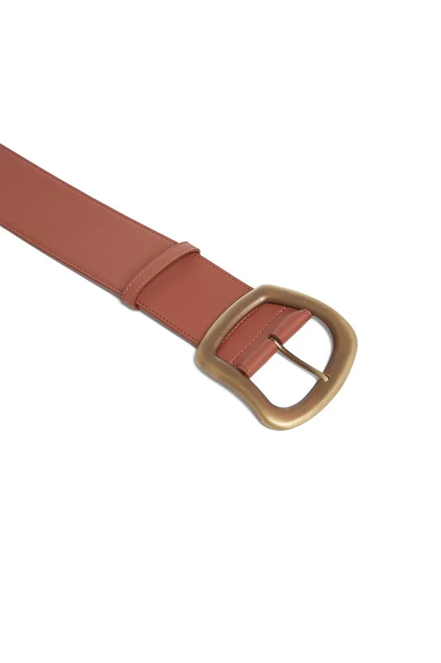 Women Belts Gabriela Hearst Large Simone Belt In Cognac Leather