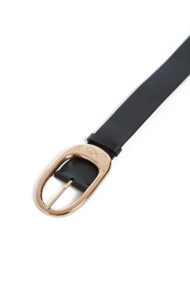 Women Belts Gabriela Hearst Lozewce Belt In Black Leather