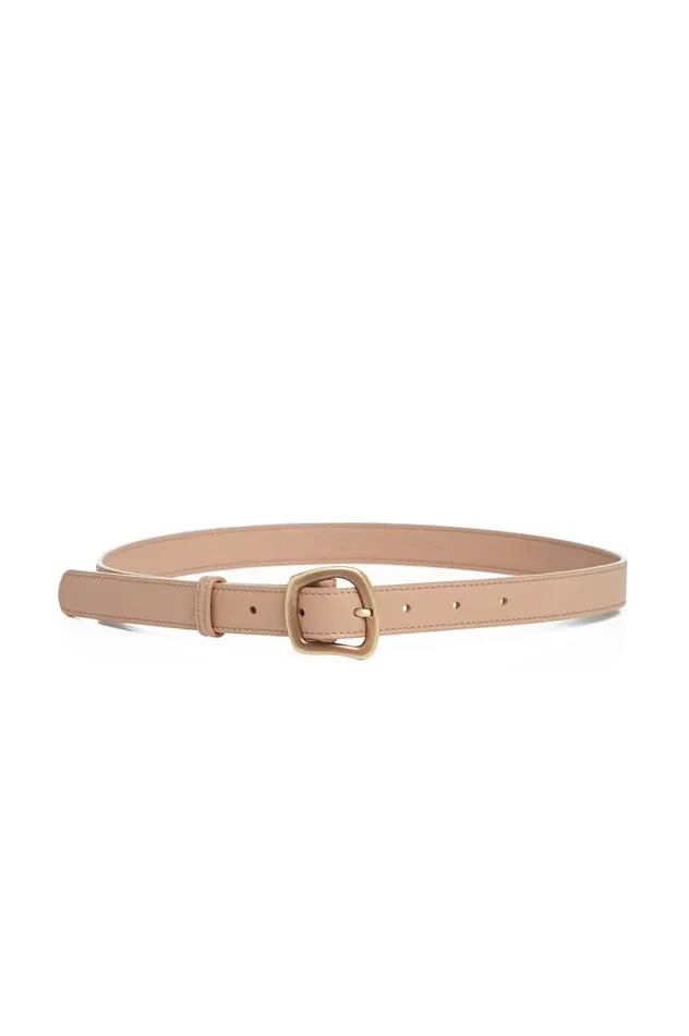 Women Belts Gabriela Hearst Small Simone Belt In Nude Leather