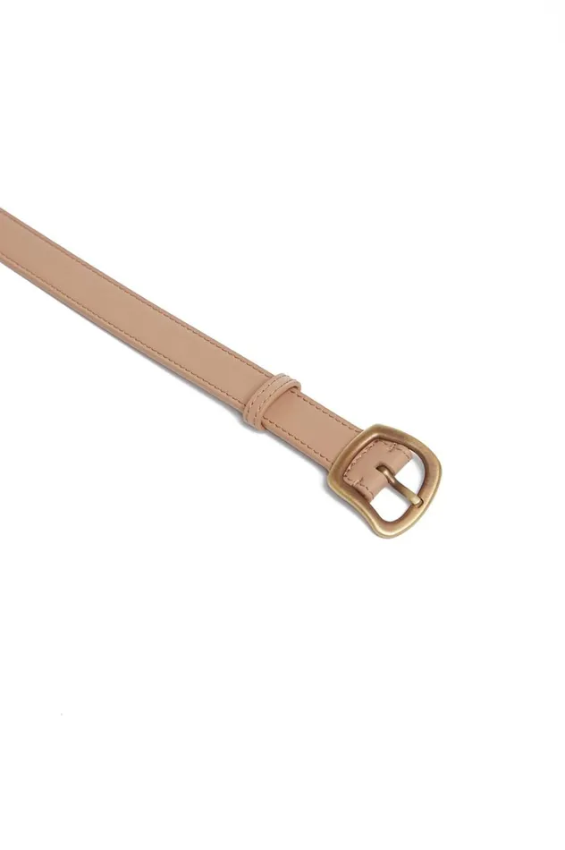 Women Belts Gabriela Hearst Small Simone Belt In Nude Leather