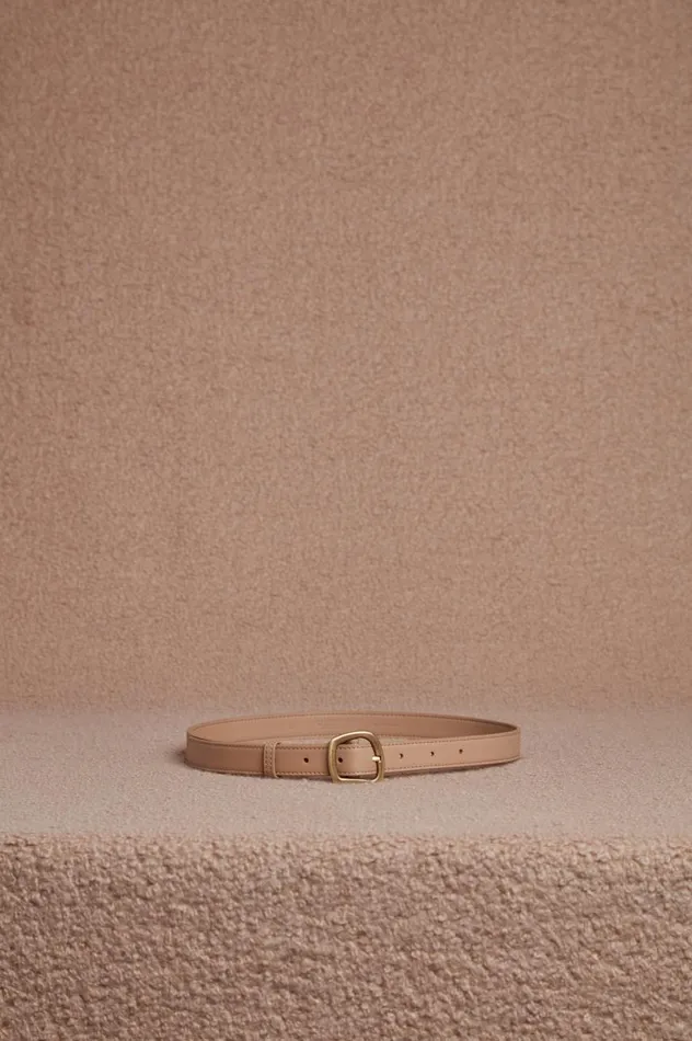 Women Belts Gabriela Hearst Small Simone Belt In Nude Leather