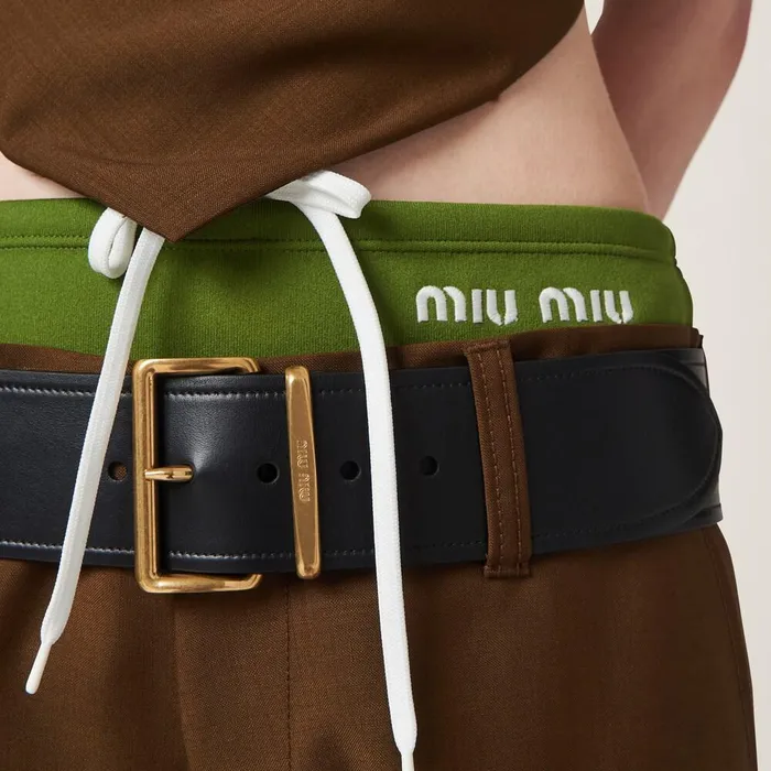 Women Belts Miu Miu Leather Belt Black Women Belts Miu Miu Leather Belt Black