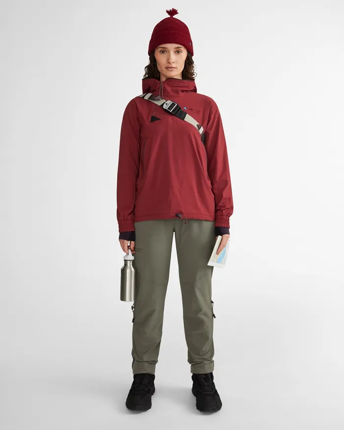Women Bestla WindProtecting Anorak Burnt Russet Klttermusen Wind Resistant Jackets