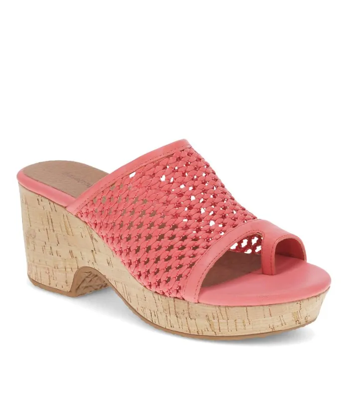 Women Bethie Wedge Sandal Coral Cove Baretraps Slides and Slip On Sandals