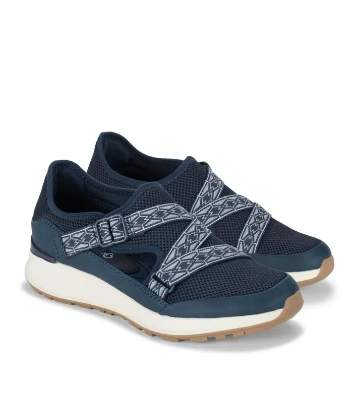 Women Bianna Slip On Sneaker Navy Blue Baretraps Sneakers