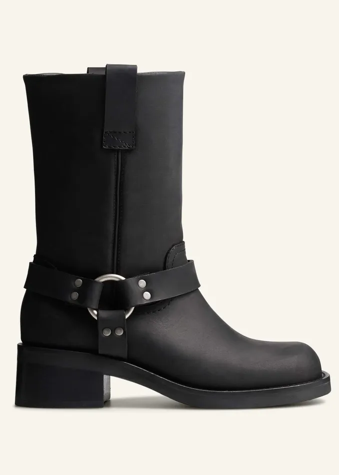 Women Biker Boot Black MEEM