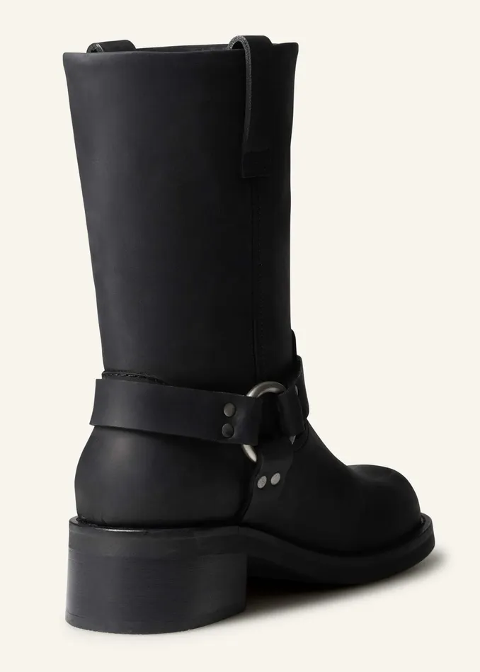 Women Biker Boot Black MEEM