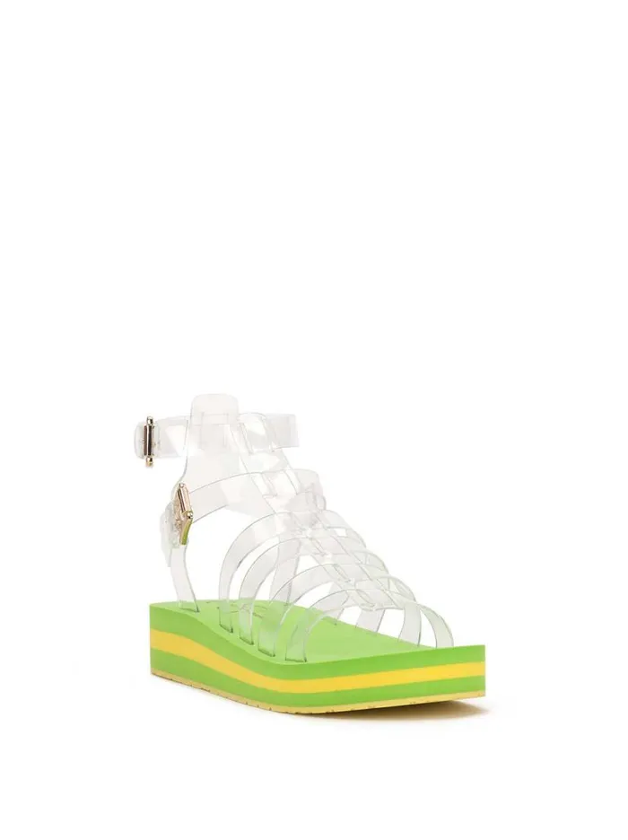 Women Bimala Sandal In Green Jessica Simpson Platforms