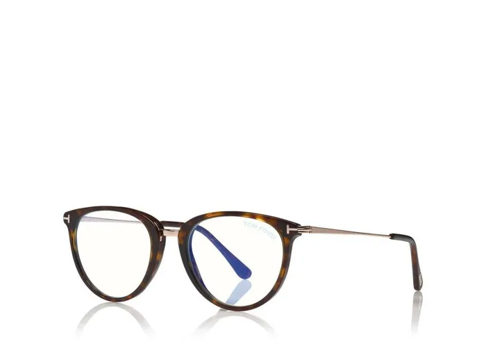 Women BLUE BLOCK COLLECTION Tom Ford Blue Block Soft Round Opticals Dark Havana Women BLUE BLOCK COLLECTION Tom Ford Blue Block Soft Round Opticals Dark Havana
