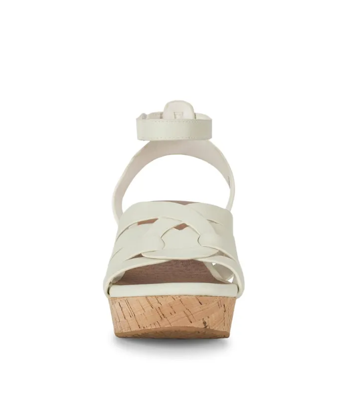 Women Bonita Wedge Sandal Cream Baretraps Wedge Sandals