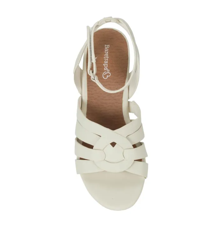 Women Bonita Wedge Sandal Cream Baretraps Wedge Sandals