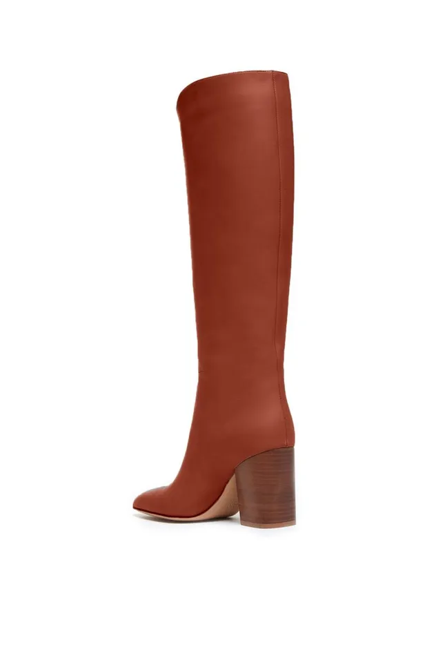 Women Boots Gabriela Hearst Cora High Knee Boot In Cognac Leather
