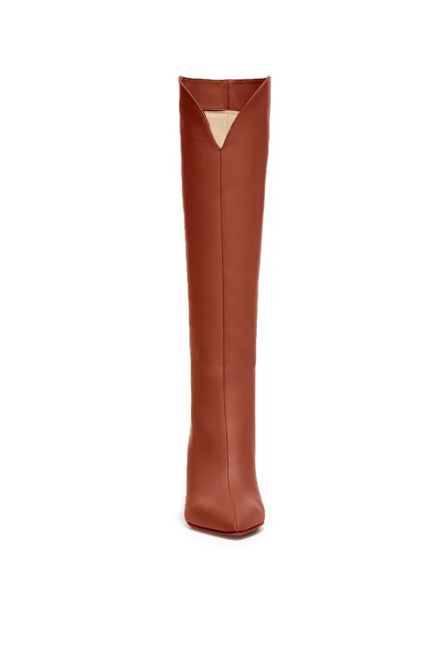 Women Boots Gabriela Hearst Cora High Knee Boot In Cognac Leather