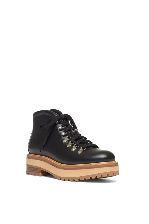 Women Boots Gabriela Hearst Kash Hiking Boot In Black Leather