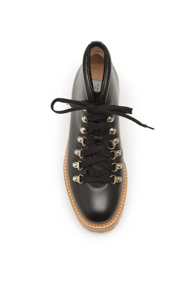 Women Boots Gabriela Hearst Kash Hiking Boot In Black Leather