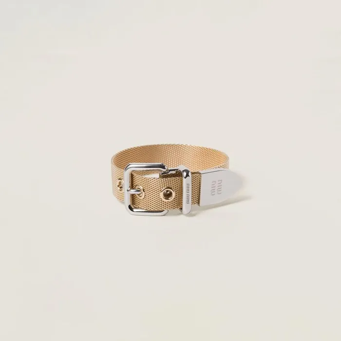 Women Bracelets Miu Miu Metal Bracelet Goldsteel