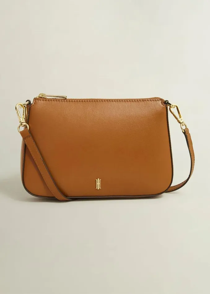 Women Briella Leather Crossbody Bag Tan Hobbs Bags