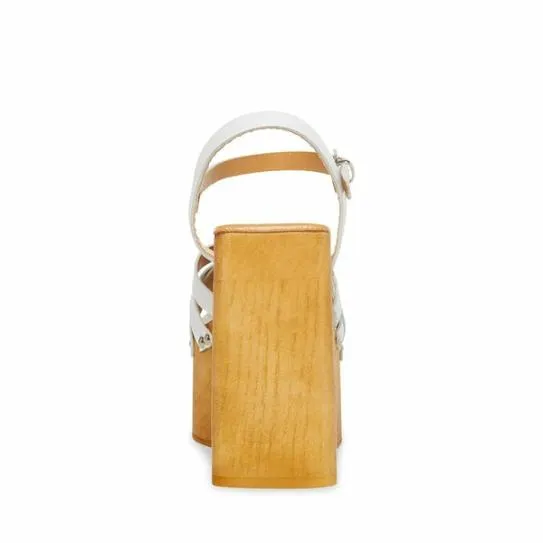 Women CAILEEN WHITE LEATHER White Leather Steve Madden Heels Women CAILEEN WHITE LEATHER White Leather Steve Madden Heels