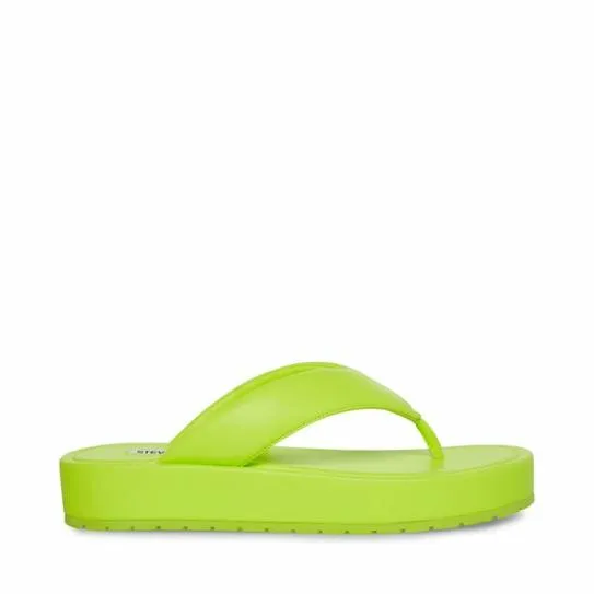 Women CAMPANA LIME Lime Steve Madden Sandals