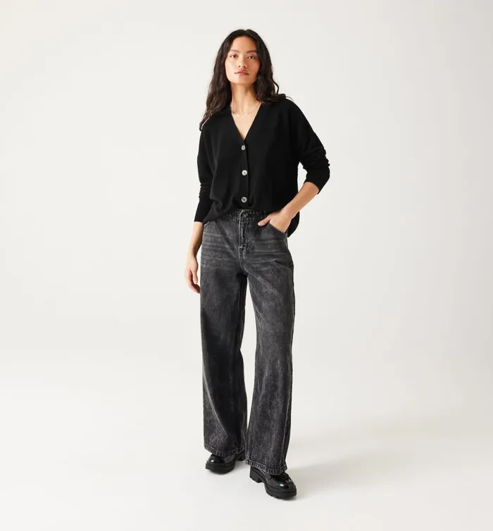Women Cardigan 8211 Black Promod Jumpers And Cardigans Women Cardigan 8211 Black Promod Jumpers And Cardigans