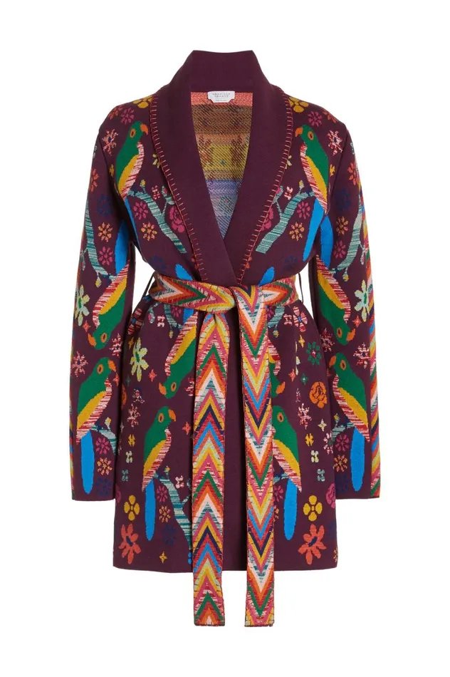 Women Cardigans Gabriela Hearst Margot Knit Cardigan In Multi Merino Wool