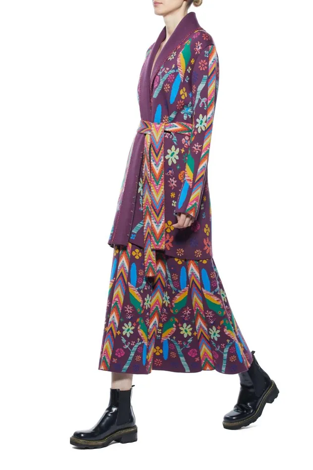 Women Cardigans Gabriela Hearst Margot Knit Cardigan In Multi Merino Wool