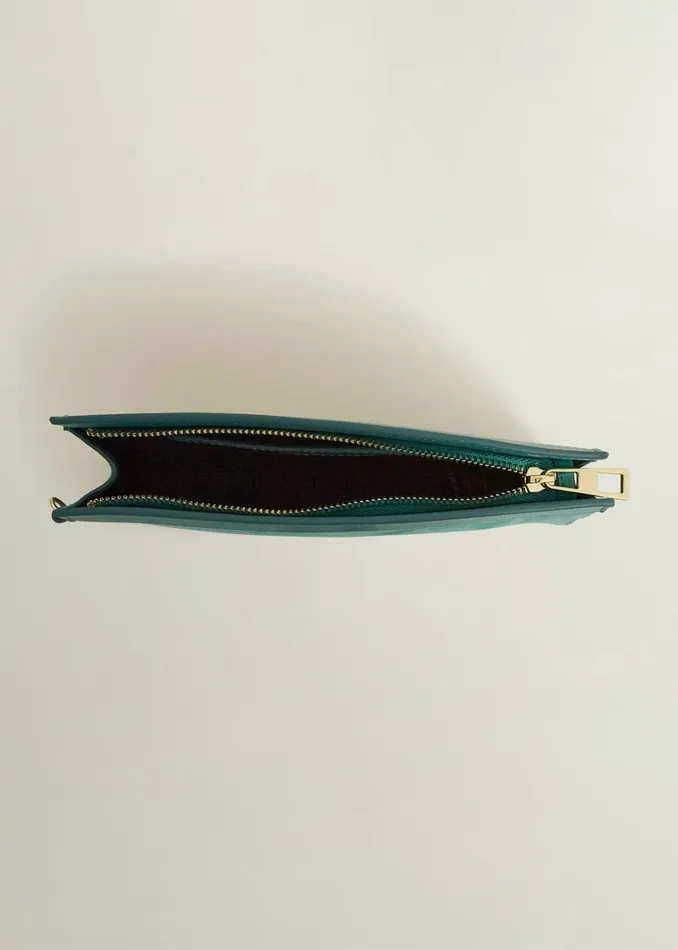 Women Catherine Suede Wristlet Deep Aqua Green Hobbs Bags