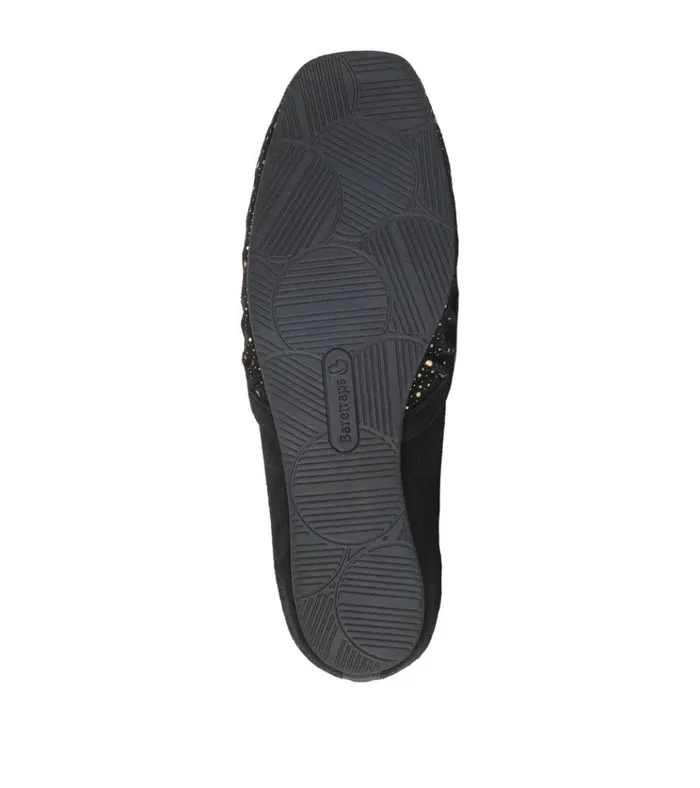 Women Charlie Flat Blackold Gold Baretraps Flats and Loafers