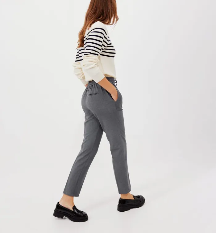 Women Checked Jogging Trousers 8211 Dark Grey Promod Trousers Women Checked Jogging Trousers 8211 Dark Grey Promod Trousers