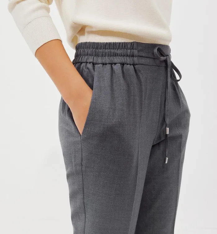 Women Checked Jogging Trousers 8211 Dark Grey Promod Trousers Women Checked Jogging Trousers 8211 Dark Grey Promod Trousers