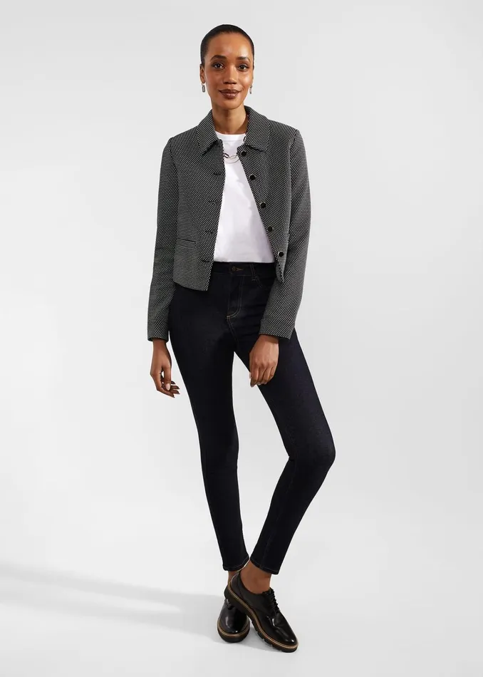 Women Chelsey LaceUp Black Hobbs Flats