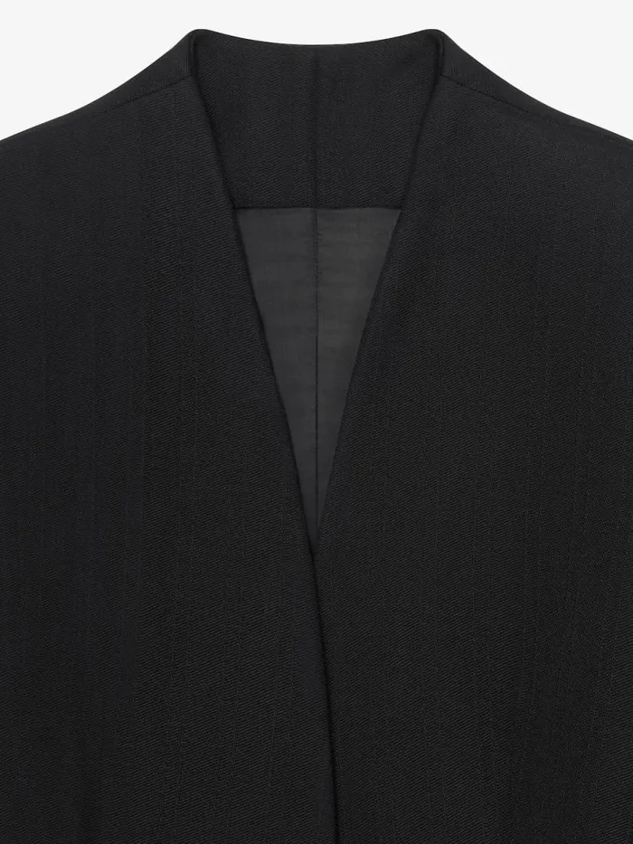Women Coats and Jackets Givenchy Fitted Coat In Wool Black