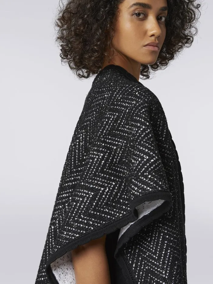 Women Cotton Blend Chevron Cape With Sequins Multicoloured Missoni Coats and Jackets Women Cotton Blend Chevron Cape With Sequins Multicoloured Missoni Coats and Jackets