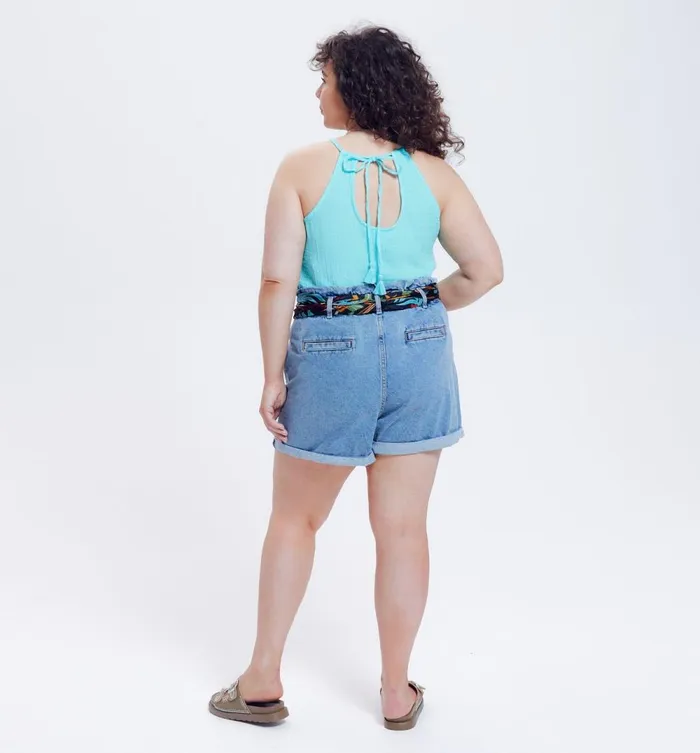 Women Cotton Gauze Top 8211 Turquoise Promod Tops Women Cotton Gauze Top 8211 Turquoise Promod Tops