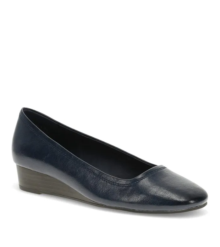 Women Covette Wedge Slip On Dark Navy Baretraps Dress Shoes